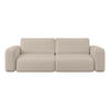SOFA TALW mit Schlaffunktion, Beige - Ecru, Textil (255/85/105cm) - Fedve