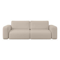 SOFA TALW mit Schlaffunktion, Beige - Ecru, Textil (255/85/105cm) - Fedve