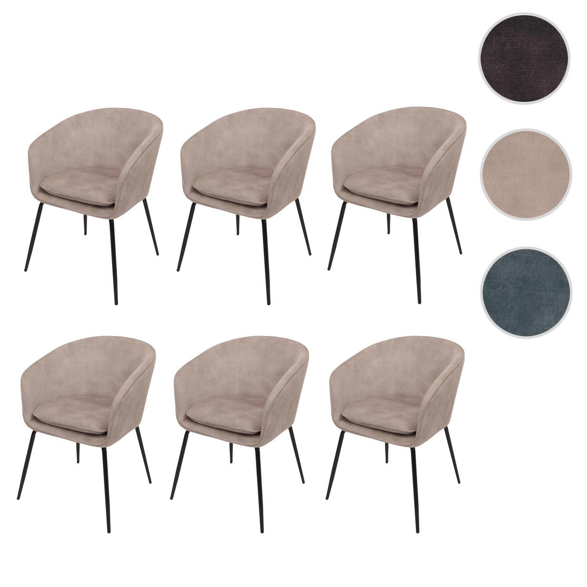 ESSZIMMERSTUHL taupe - Taupe, Textil (57/79/53cm) - MCW