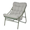 SESSEL Cozy Town mit Kissen - Stahl/PVC/Polyester - Grün - Olivgrün, Kunststoff/Metall (66/85/90cm) - Butlers
