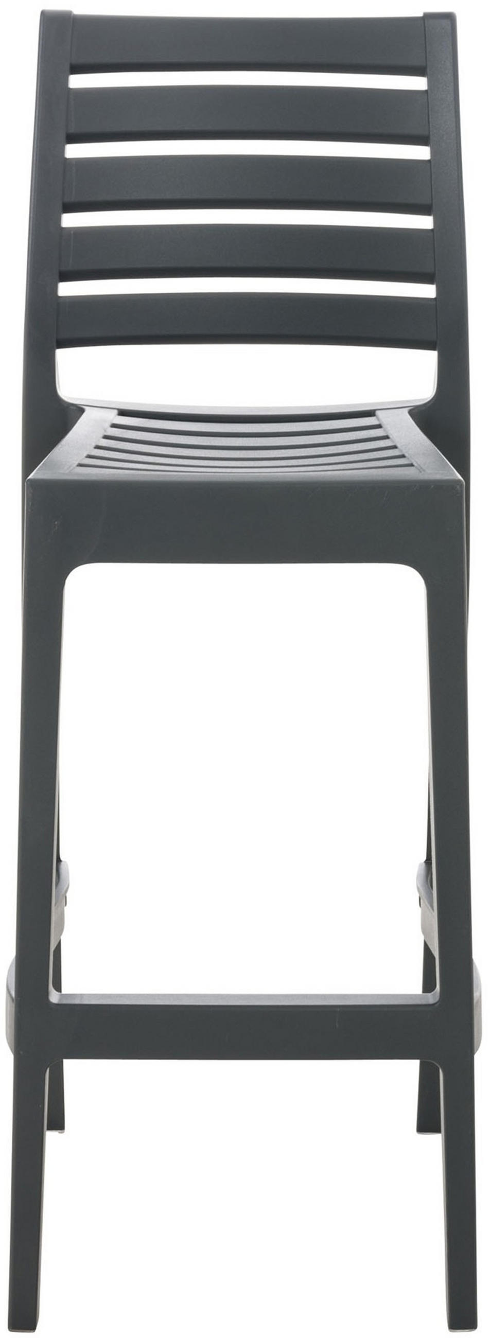 BARHOCKER Ares 105x45x51 cm dunkelgrau - Dunkelgrau, Kunststoff (45/105/51cm) - furnicato