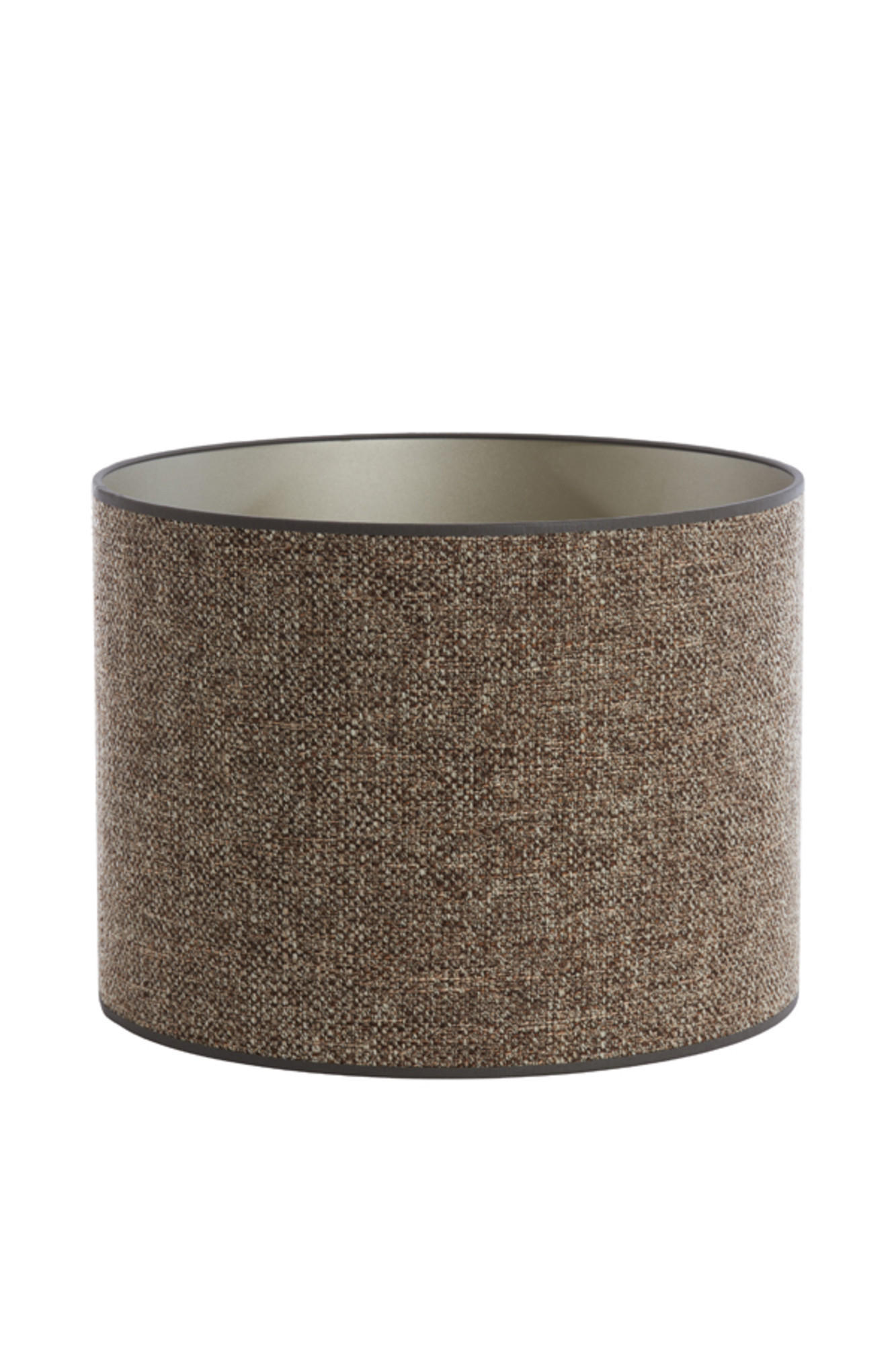 LAMPENSCHIRM Saverna Braun Ø40/30 cm - Braun, Textil (40/40/30cm) - Light & Living