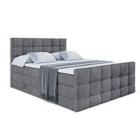 BOXSPRINGBETT APO-Z KING - 160 x 200 - H3/H4 - Dunkelgrau - Dunkelgrau, Holzwerkstoff (160/200cm) - ALTDECOR
