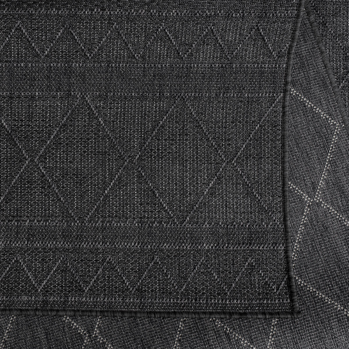 OUTDOORTEPPICH 80/250 cm Vermont 191 - Anthrazit, Textil (80/250cm) - Paco Home