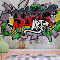 SELBSTKLEBENDE FOTOTAPETE 392/280 cm - Multicolor, Kunststoff/Textil (392/1cm) - KUNSTLOFT