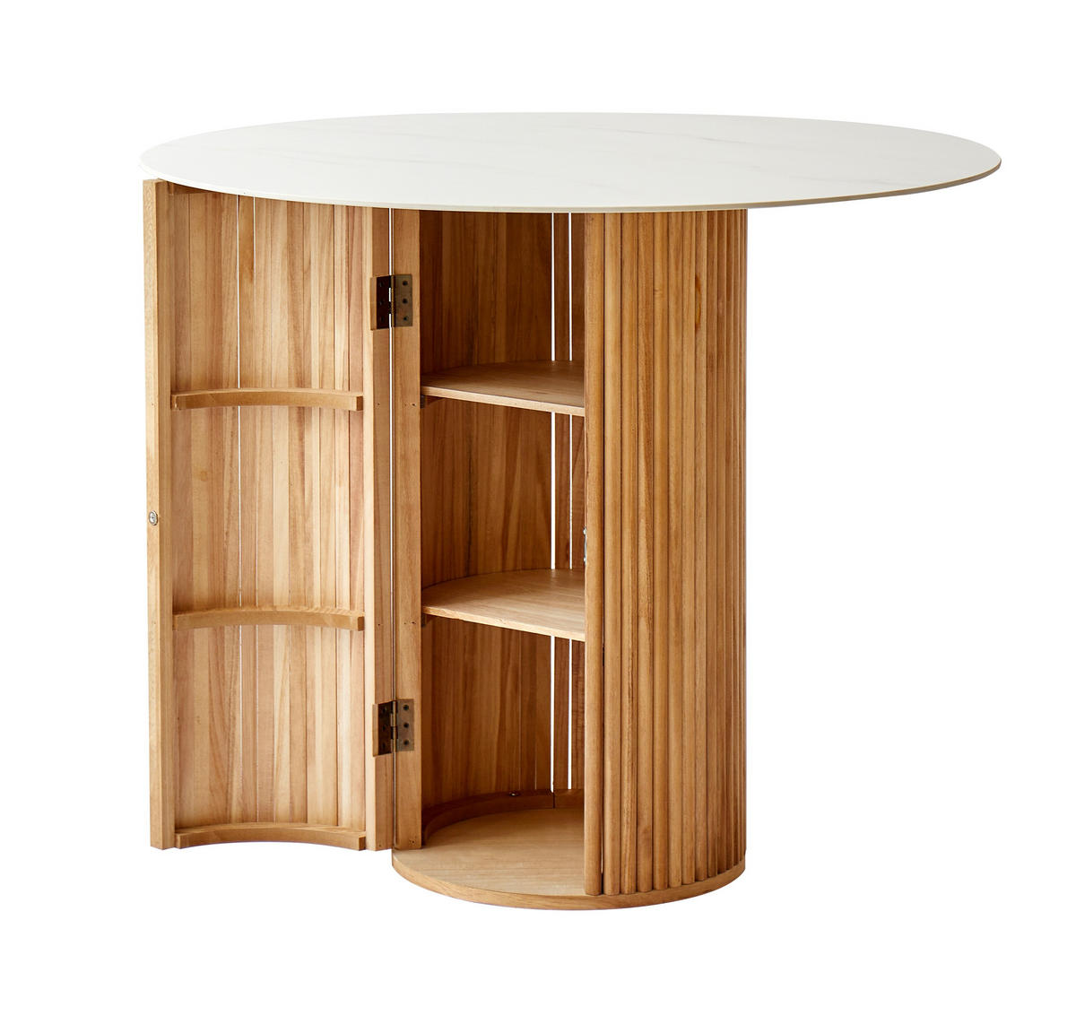 ESSTISCH Rund Braun 90 x 90 x 75 (cm) - Braun, Holz (90/90/75cm) - Nordlys