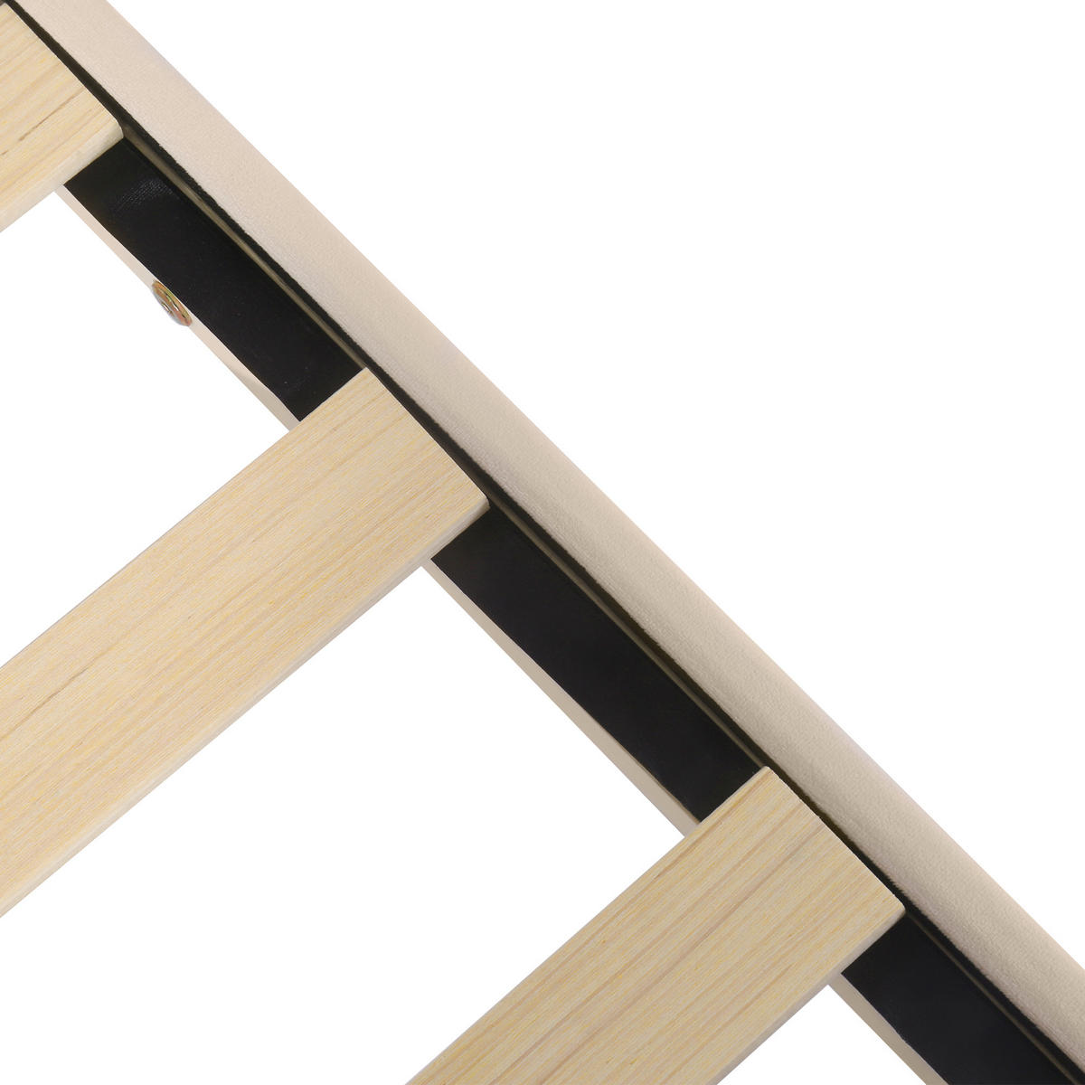 POLSTERBETT aus Samt 90x200 cm in Beige mit Lattenrost & verstellbarem Kopfteil - Beige, Textil (90/200cm) - Modfu