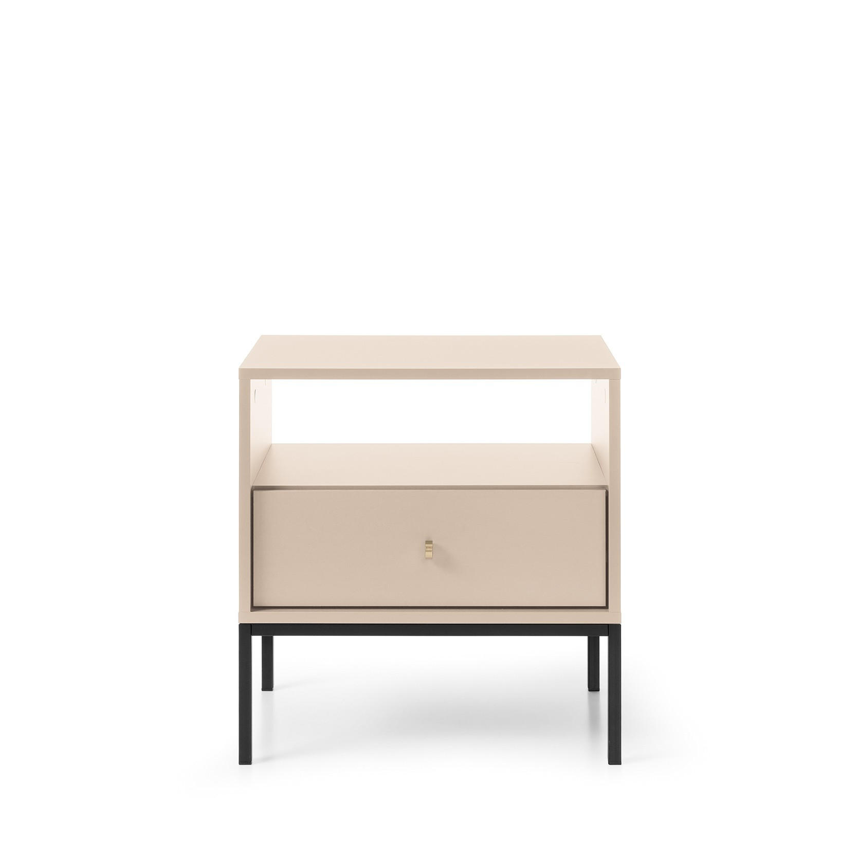 NACHTTISCH MONDO 53,6/56,2/39 cm Beige - Beige, Holzwerkstoff (53.6/56.2/39cm) - MASSENO