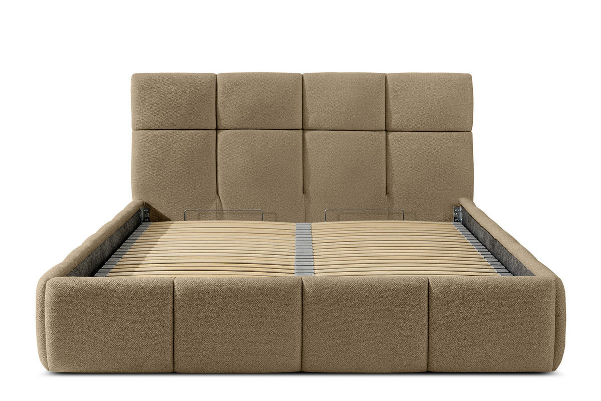POLSTERBETT ALTOS, gelb - Gelb, Holz/Holzwerkstoff (140/200cm) - KONSIMO®