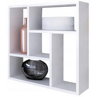 HÄNGEREGAL Molly Weiß 64,5/21/64,5 cm - Weiß, Holzwerkstoff (64.5/64.5/21cm) - Matkam Möbel