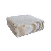 SITZELEMENT MODULSOFA WIOLO SOFT Cremeweiß Cord - Creme/Schwarz, Kunststoff/Textil (111/43/111cm) - KAWOLA