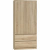 KLEIDERSCHRANK sz07 sonoma - Sonoma Eiche, Holzwerkstoff (86/180/57cm) - roe furniture