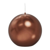 KUGELKERZEN Kupfer Ø 6 cm, 16 Stück - Kupferfarben, Paraffin (6/6/6cm) - Wiedemann Kerzen