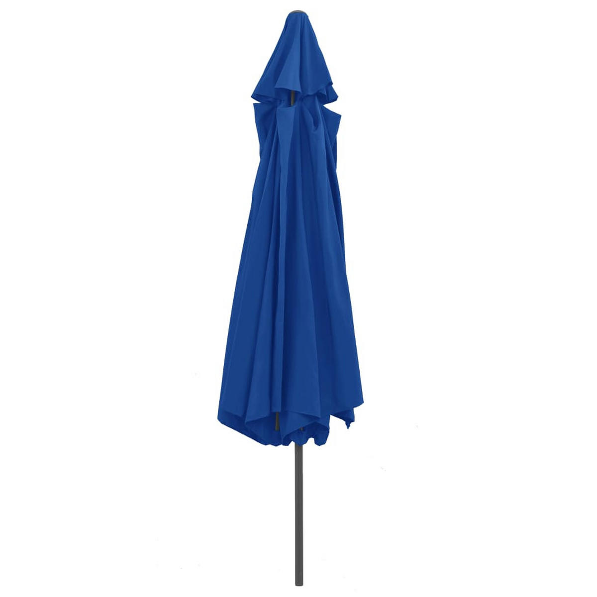 SONNENSCHIRM mit Metall-Mast 390 cm Azurblau - Blau, Textil (390/390cm) - furnicato