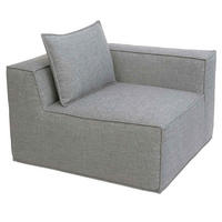 ECKTEIL Hellgrau - Hellgrau, Textil (97/63/97cm) - MCW