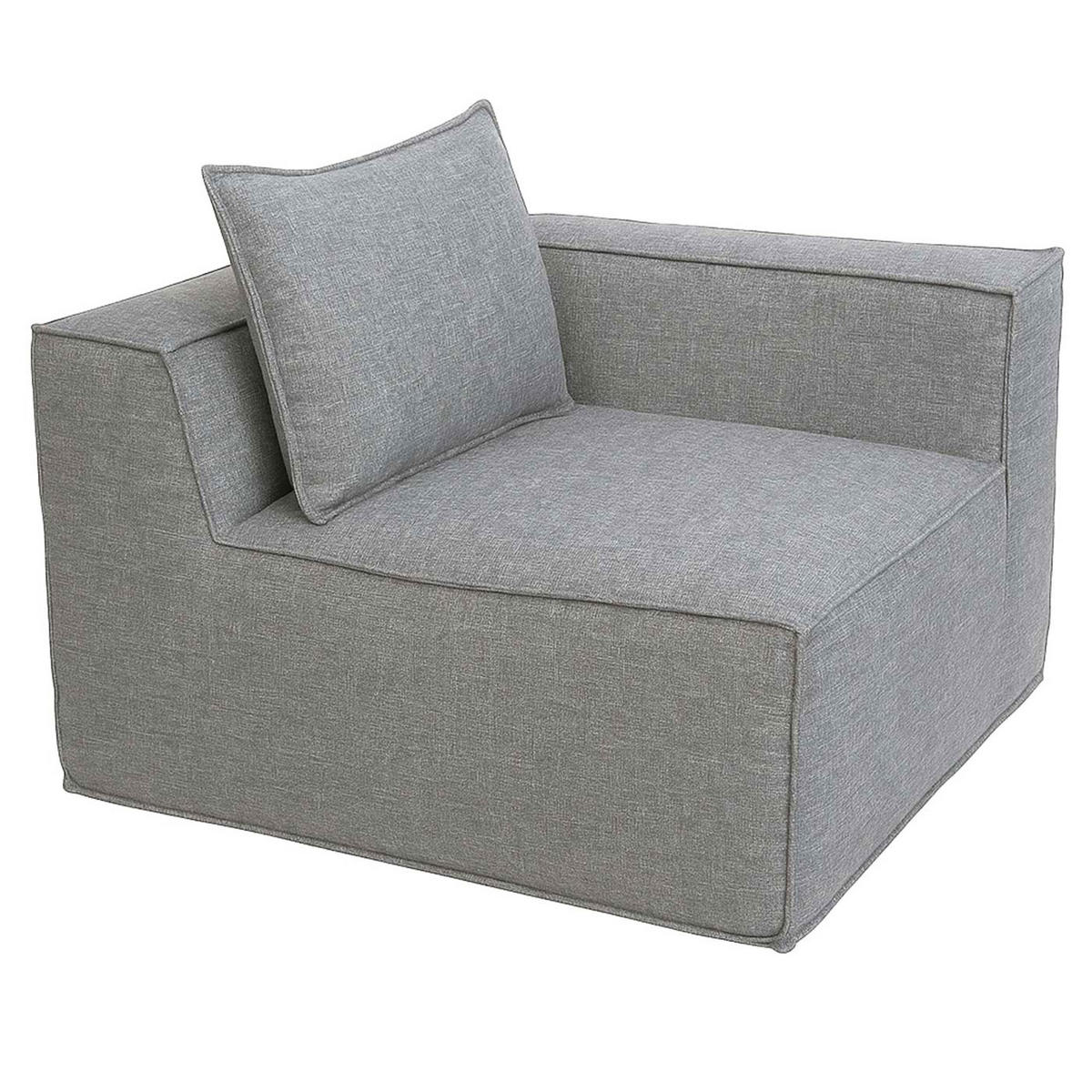 ECKTEIL Hellgrau - Hellgrau, Textil (97/63/97cm) - MCW