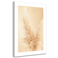 WANDBILD pampasgras makro - Beige, Textil (40/60cm) - Feeby