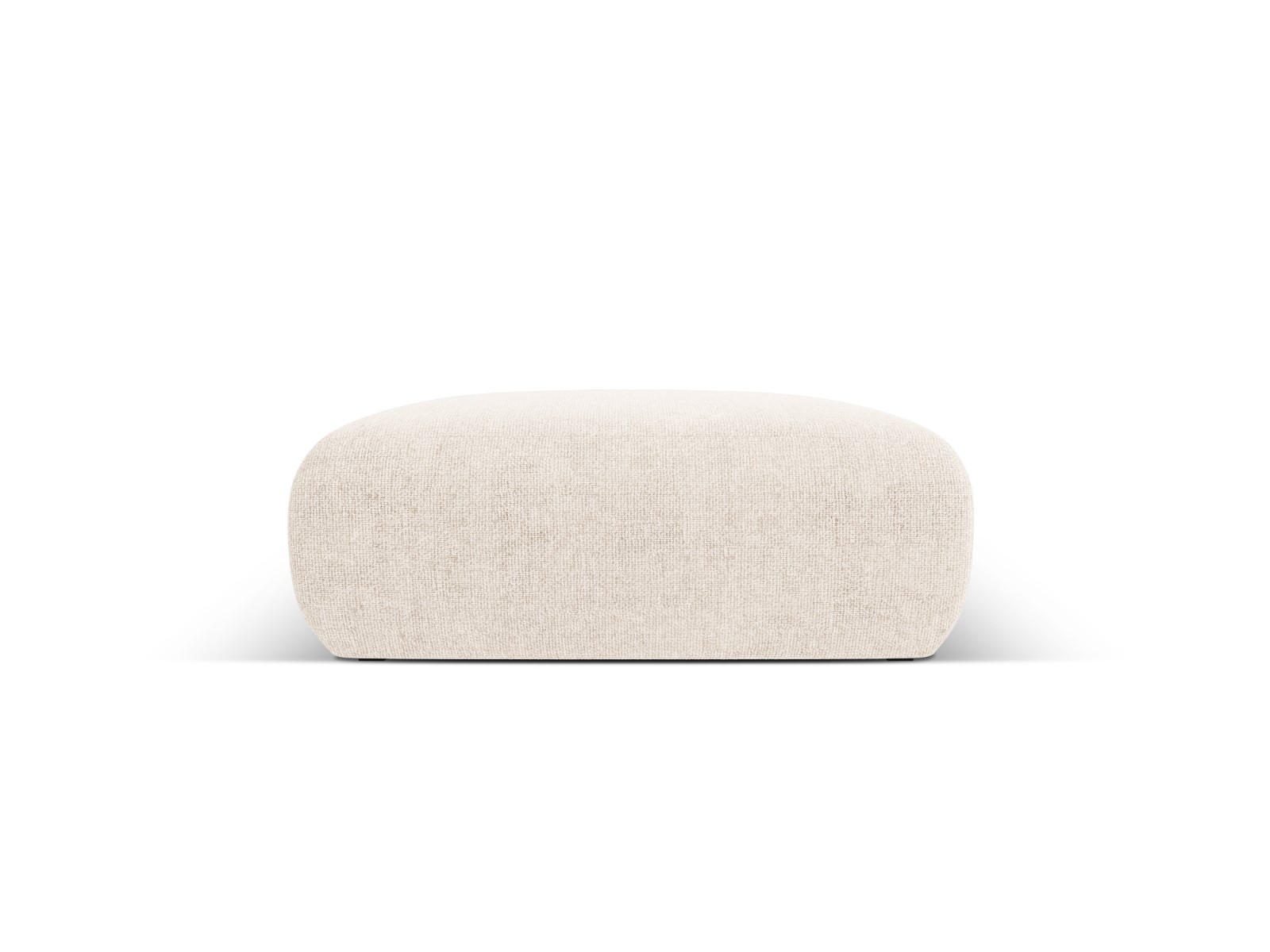 POUF Molino aus Chenille-Stoff leichtes beige - Creme, Textil (100/36/100cm) - Micadoni