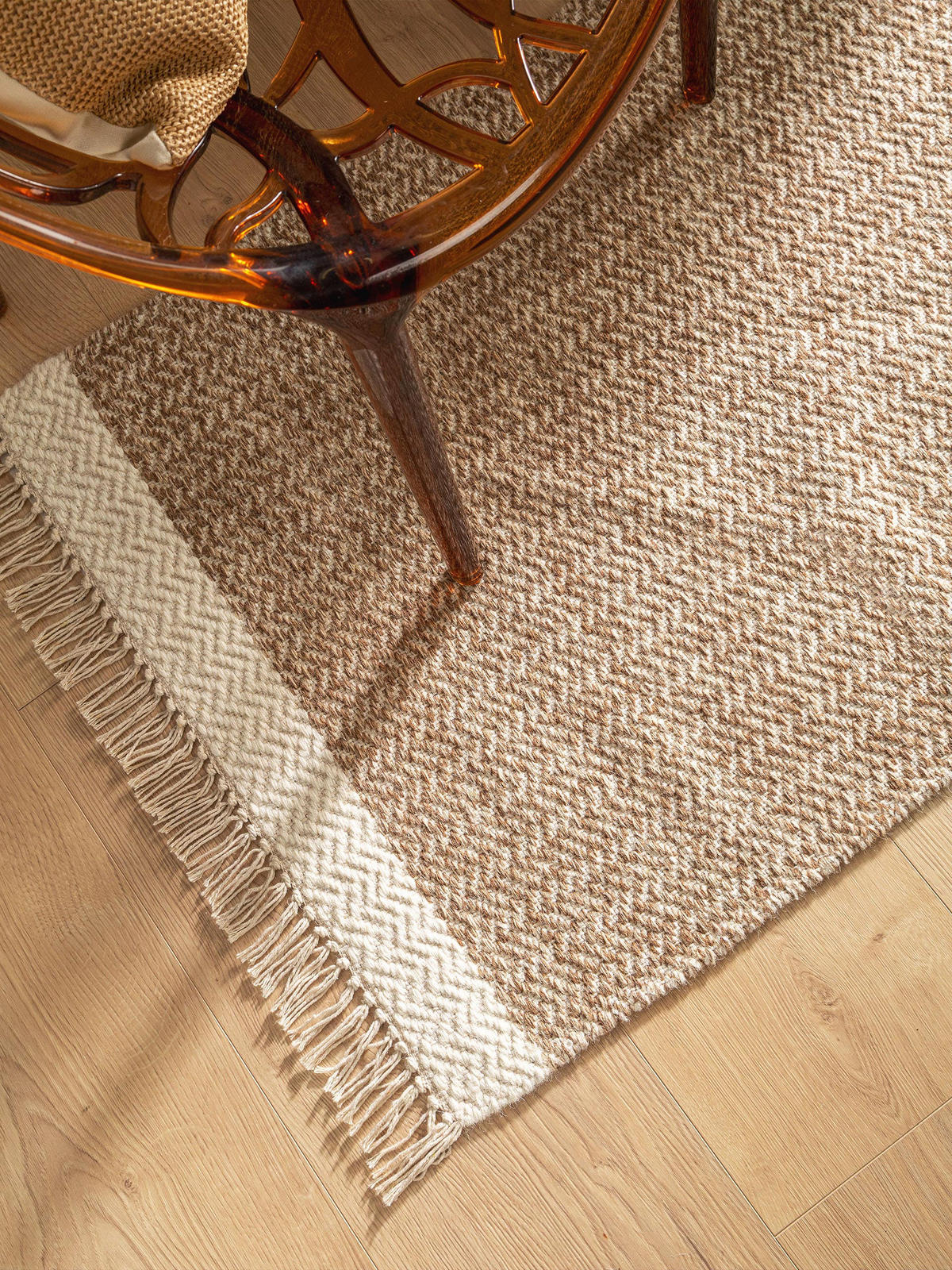 WOLLTEPPICH-LÄUFER Kim Beige 70x200 cm - Beige, Textil (70/200cm) - benuta Pure