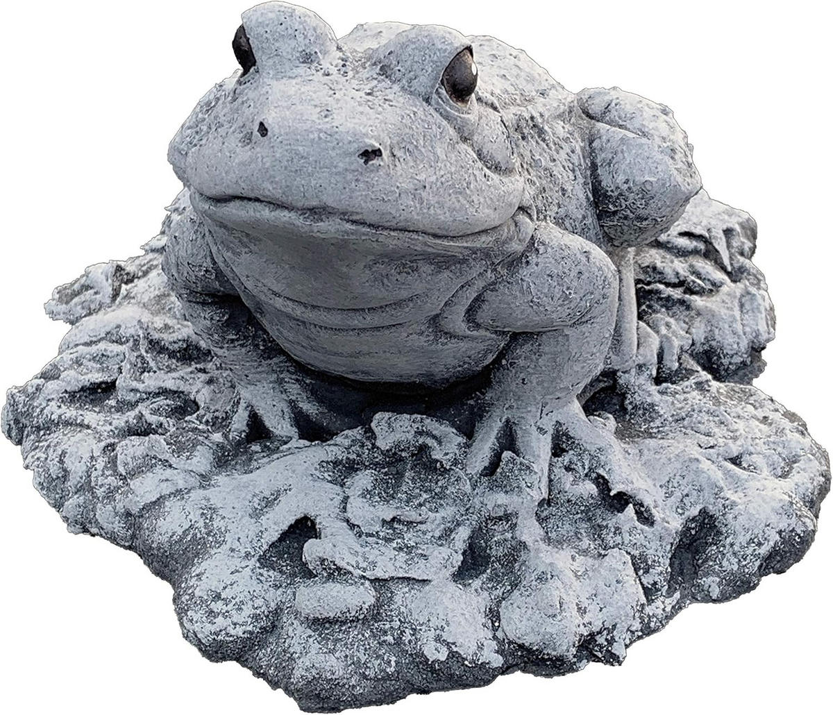 STEINFIGUR Frosch Frösche frostfest wetterfest Gartenfigur - Grau, Stein (18/12/19cm) - stoneandstyle