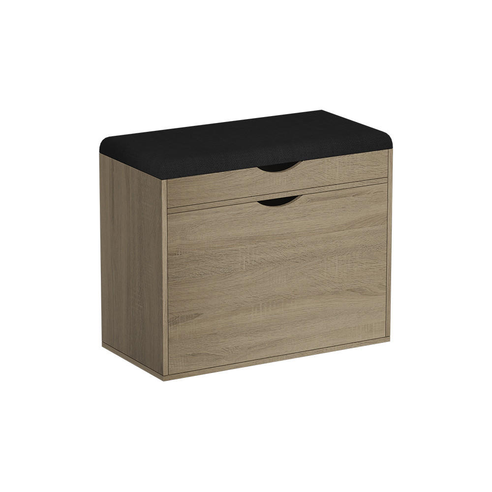 SKOBÄNK Schufy Sonoma 60x51 cm med 2 fack Sonoma ek 51/60/30 cm