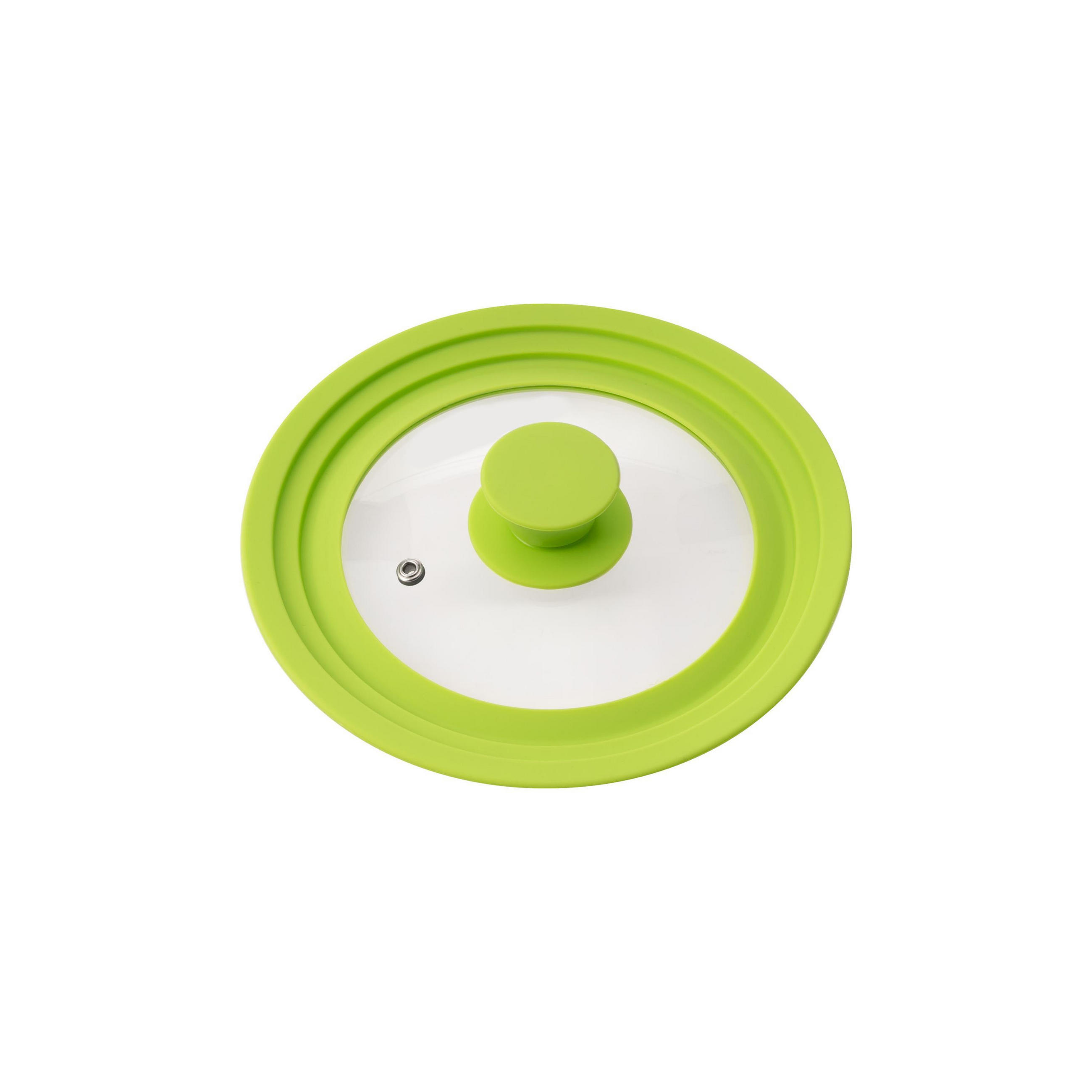 UNIVERSAL-GLASDECKEL, 16/18/20 cm, grün klein - Grün, Glas (20/20/5cm) - bremermann