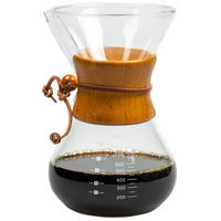 KAFFEEMASCHINE Pour Over Kaffeekanne - 800 ml - Transparent, Glas (2/22/14cm) - Jay Hill