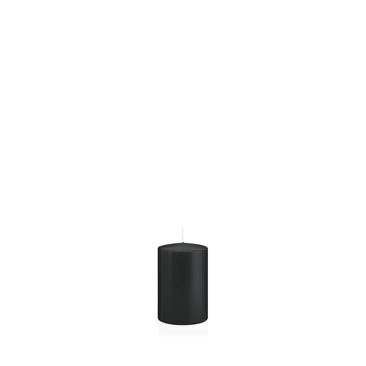 STUMPENKERZEN Schwarz Ø 38 x 60 mm, 24 Stück - Schwarz, Paraffin (4/6cm) - Wiedemann Kerzen