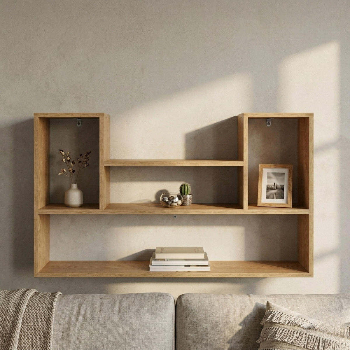 WANDREGAL Talo 100/60/16 cm - Braun, Holzwerkstoff (100/60/16cm) - EDAXO
