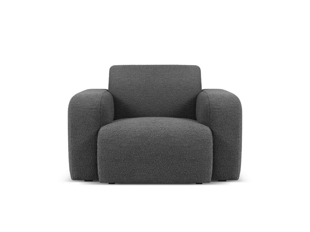 SESSEL Molino aus Boucle dunkelgrau - Dunkelgrau, Textil (95/72/105cm) - Micadoni