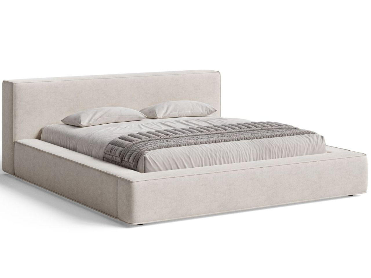 POLSTERBETT Mali 180x200 Beige - Beige, Textil (180/200cm) - Graingold