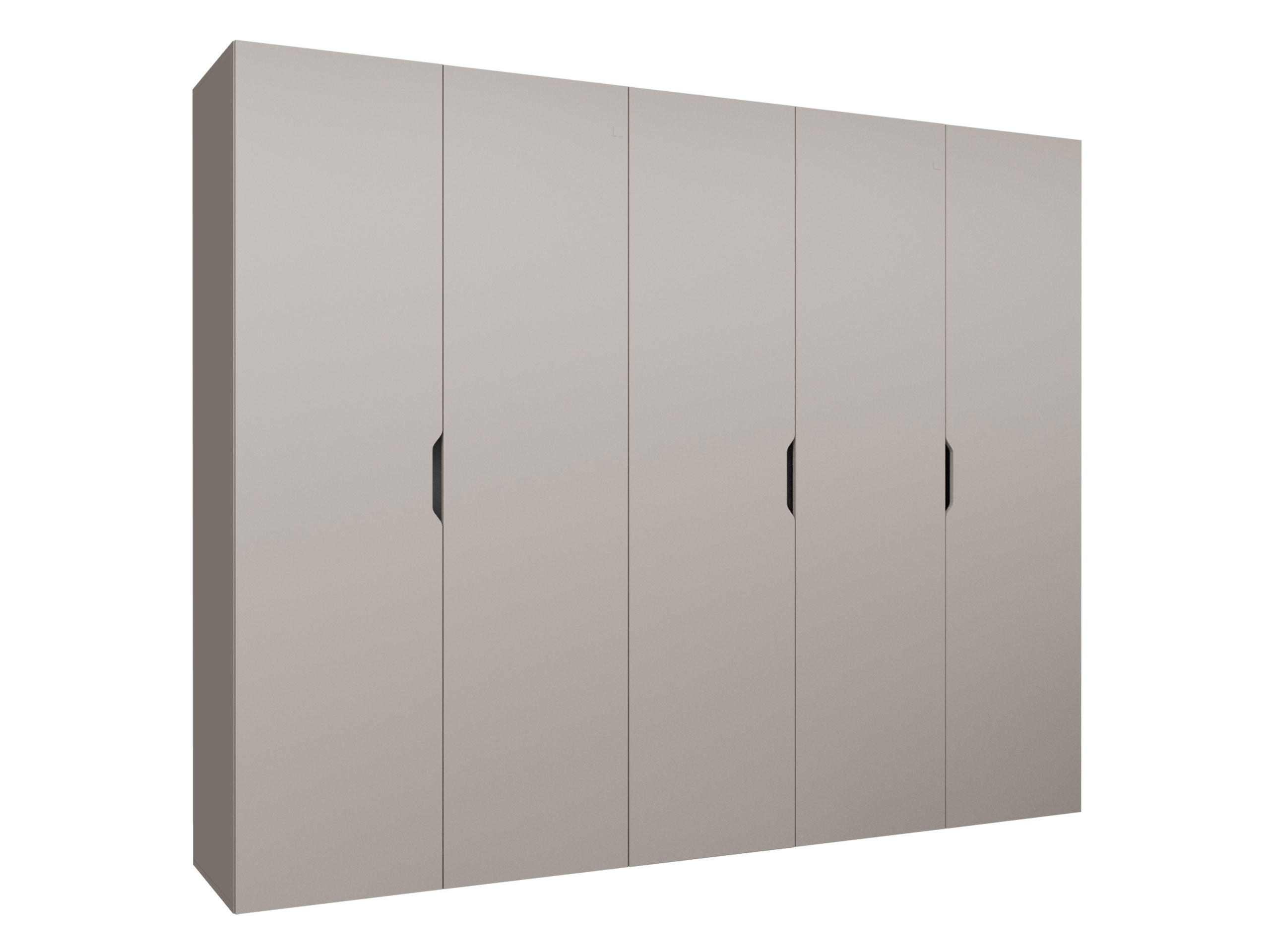 DREHTÜRENSCHRANK Malaga 250 - Kaschmir, Holzwerkstoff (250/202/52cm) - MIRJAN24