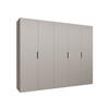 DREHTÜRENSCHRANK Malaga 250 - Kaschmir, Holzwerkstoff (250/202/52cm) - MIRJAN24