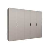 DREHTÜRENSCHRANK Malaga 250 - Kaschmir, Holzwerkstoff (250/202/52cm) - MIRJAN24