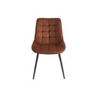 STUHL - 49.5 cmcm x 60 cmcm - Stoff, Samt - Terracotta - OLLUA - Terracotta, Textil (49.5/87/60cm) - Vente-Unique