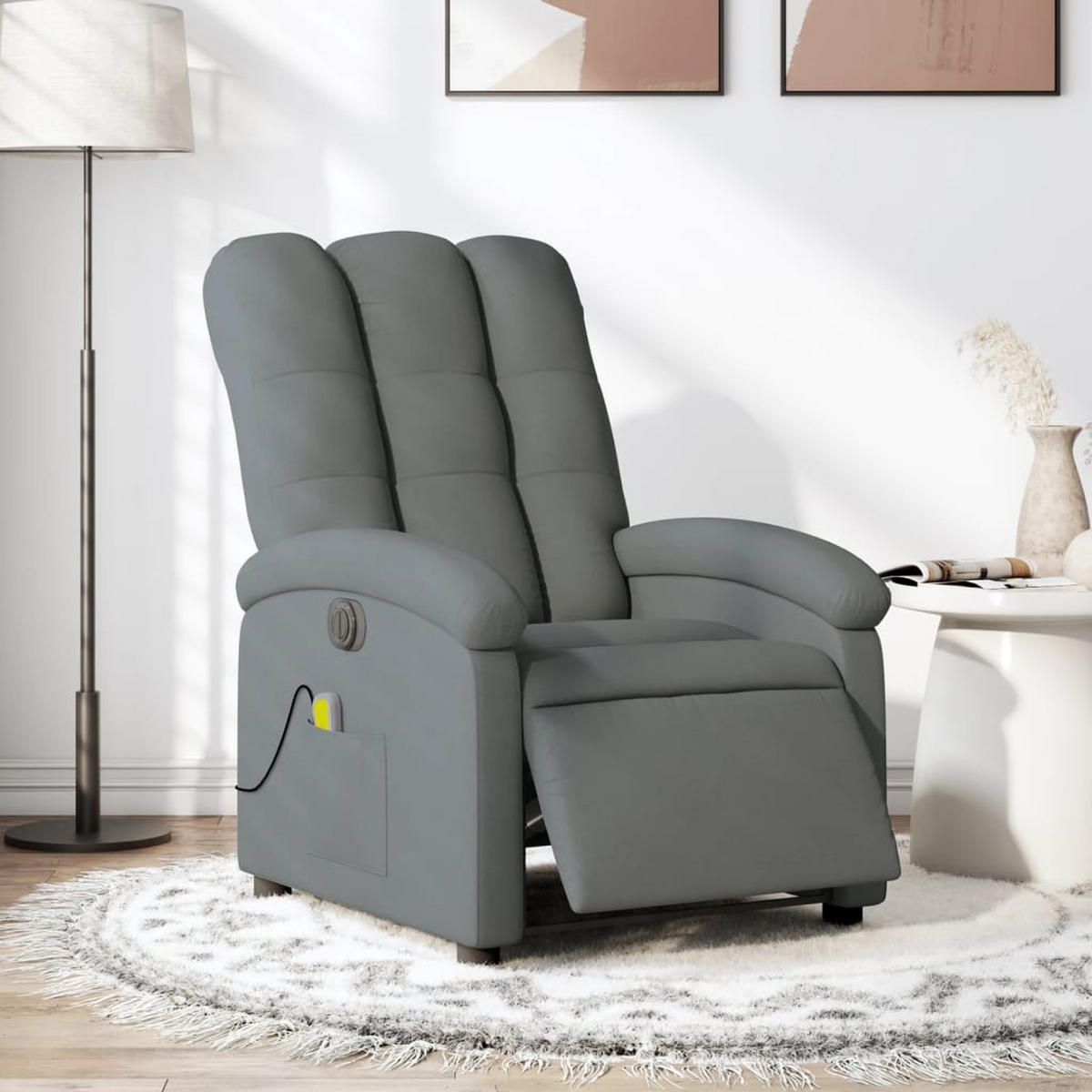 MASSAGESESSEL Loy - Grau, Metall (70/101/93cm) - Nettlife