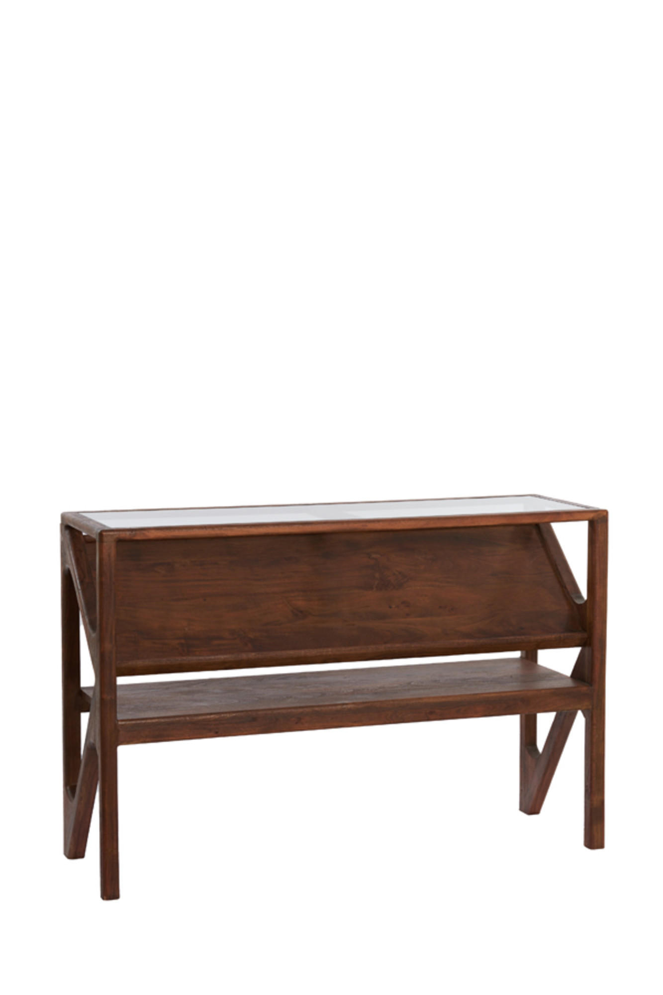 KONSOLENTISCH Yuki Braun 119/41/80 cm - Braun, Holz (119/41/80cm) - Light & Living