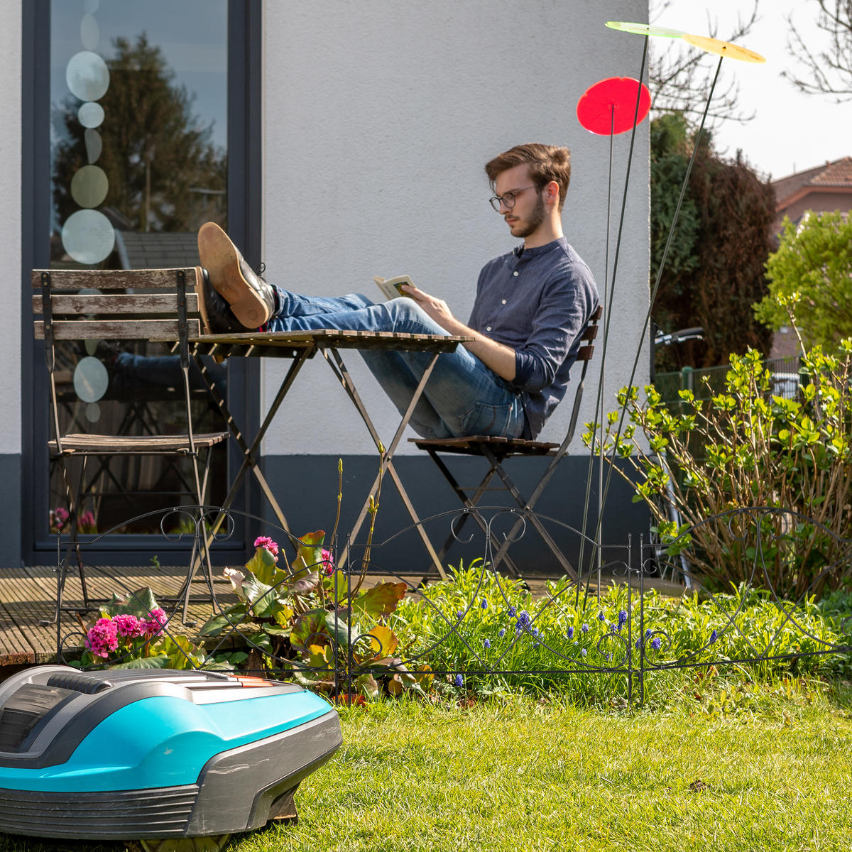 6XBEETZAUN - Schwarz, Metall (55/43/1cm) - Relaxdays