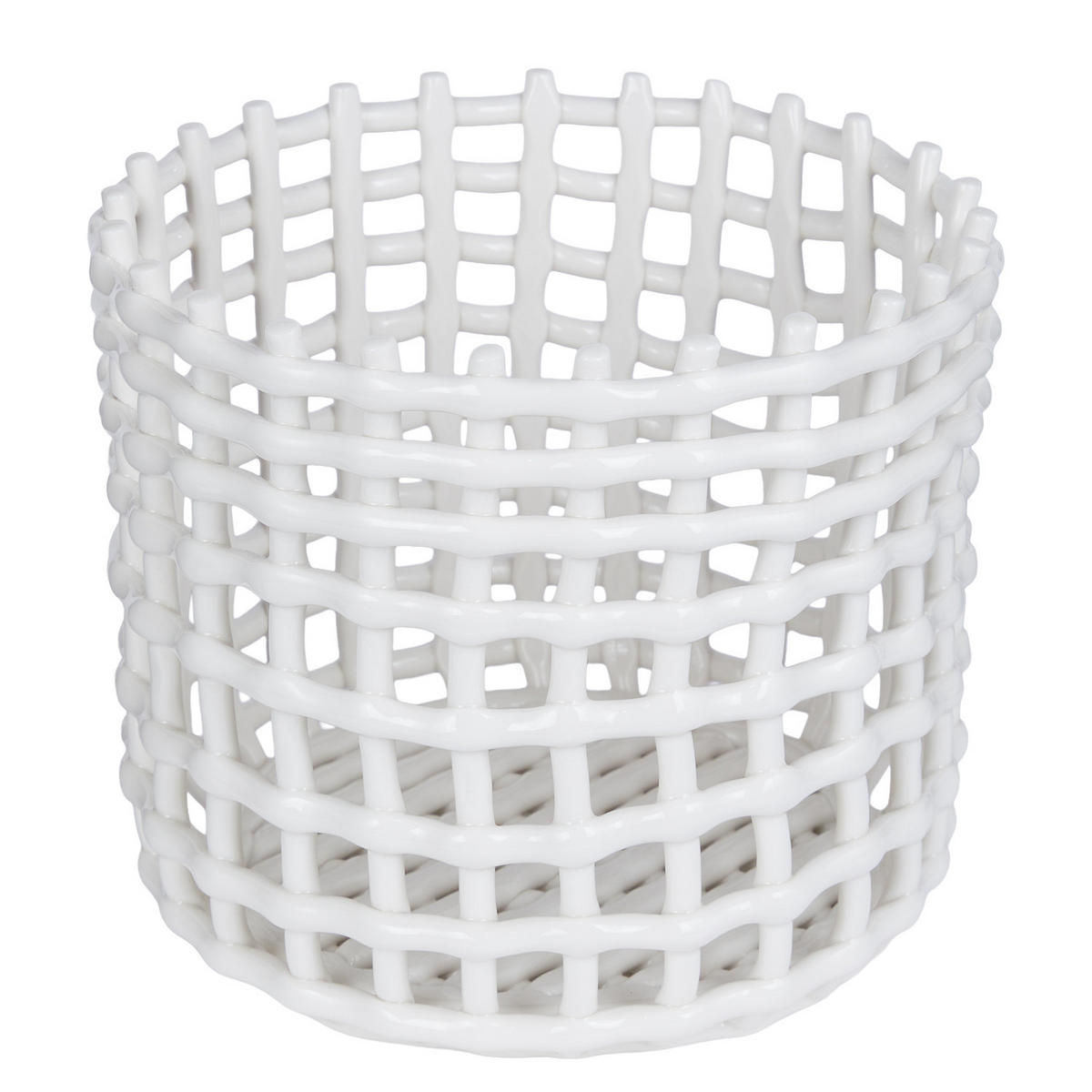 AUFBEWAHRUNGSKORB Craft - Weiß, Keramik (24/24/20cm) - Butlers
