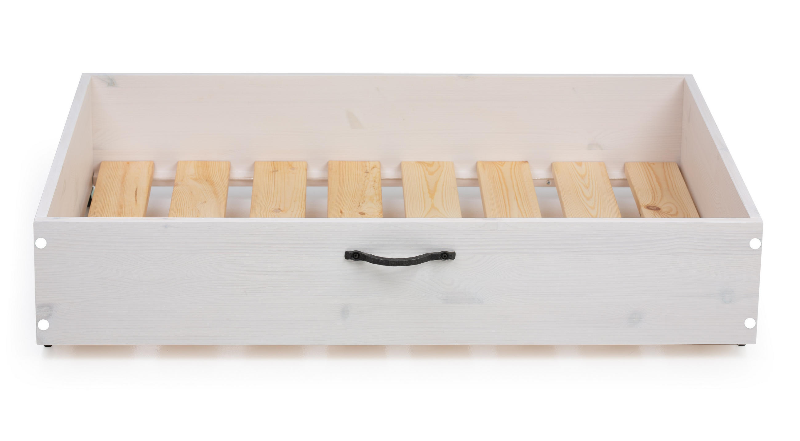 BETTKASTEN 110x80 cm - Schwarz/Weiß, Holz - MSL wooden furniture