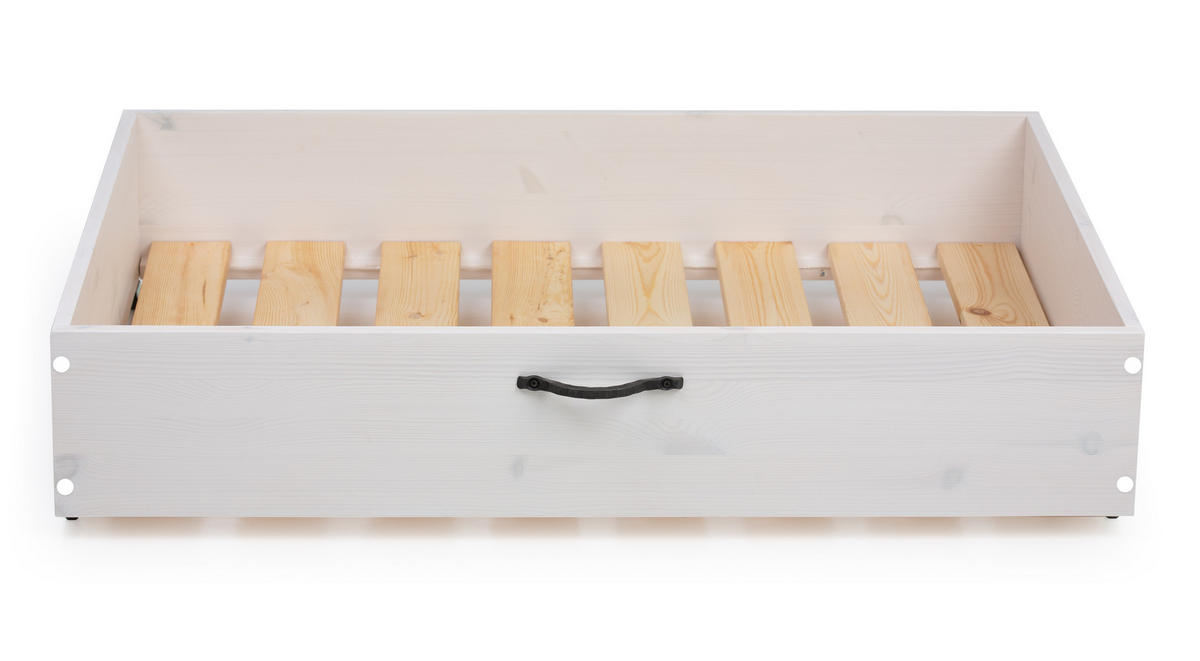 BETTKASTEN 110x80 cm - Schwarz/Weiß, Holz - MSL wooden furniture