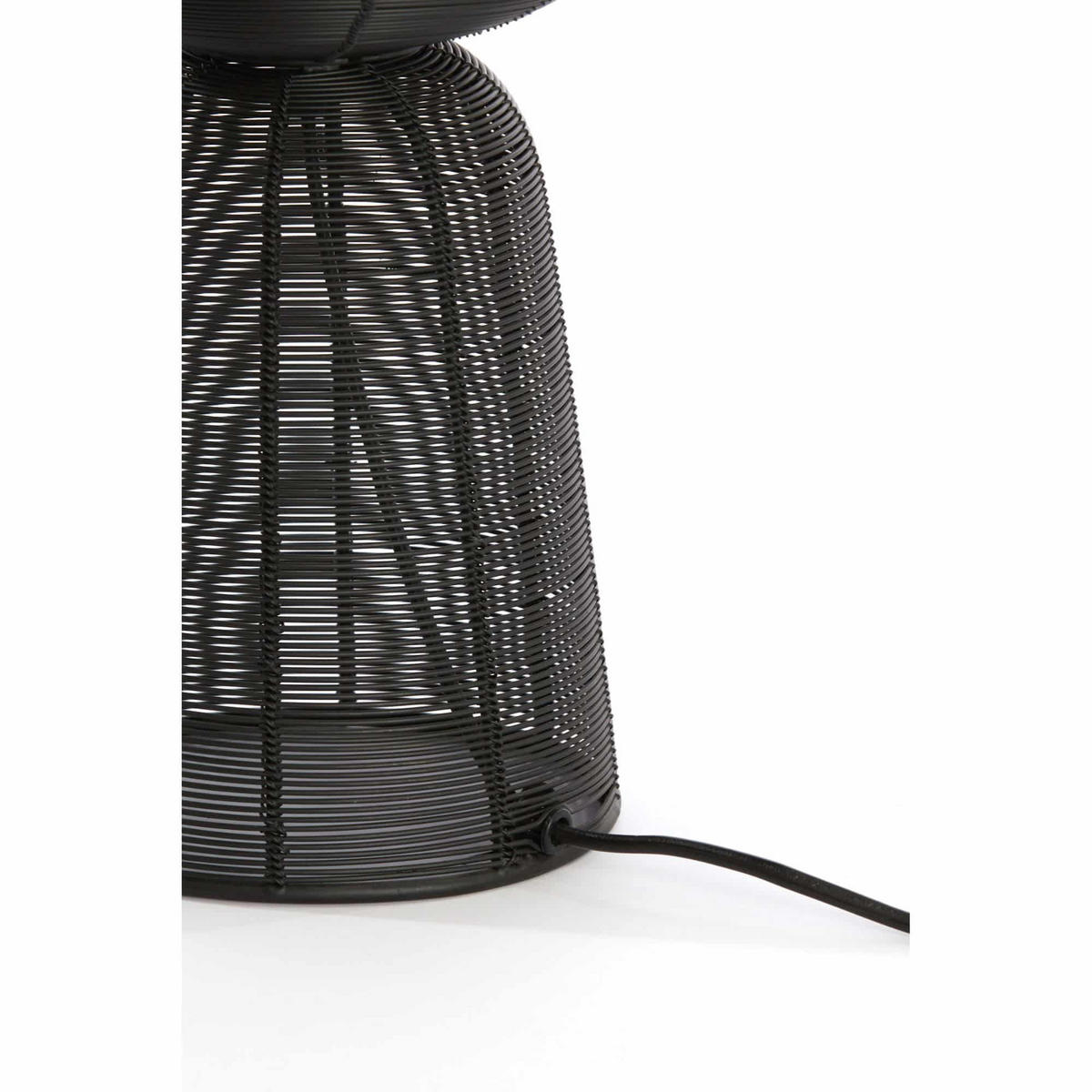 TISCHLAMPE ABOSO Schwarz 18/18/42 cm - Schwarz, Metall (18/18/42cm) - Light & Living
