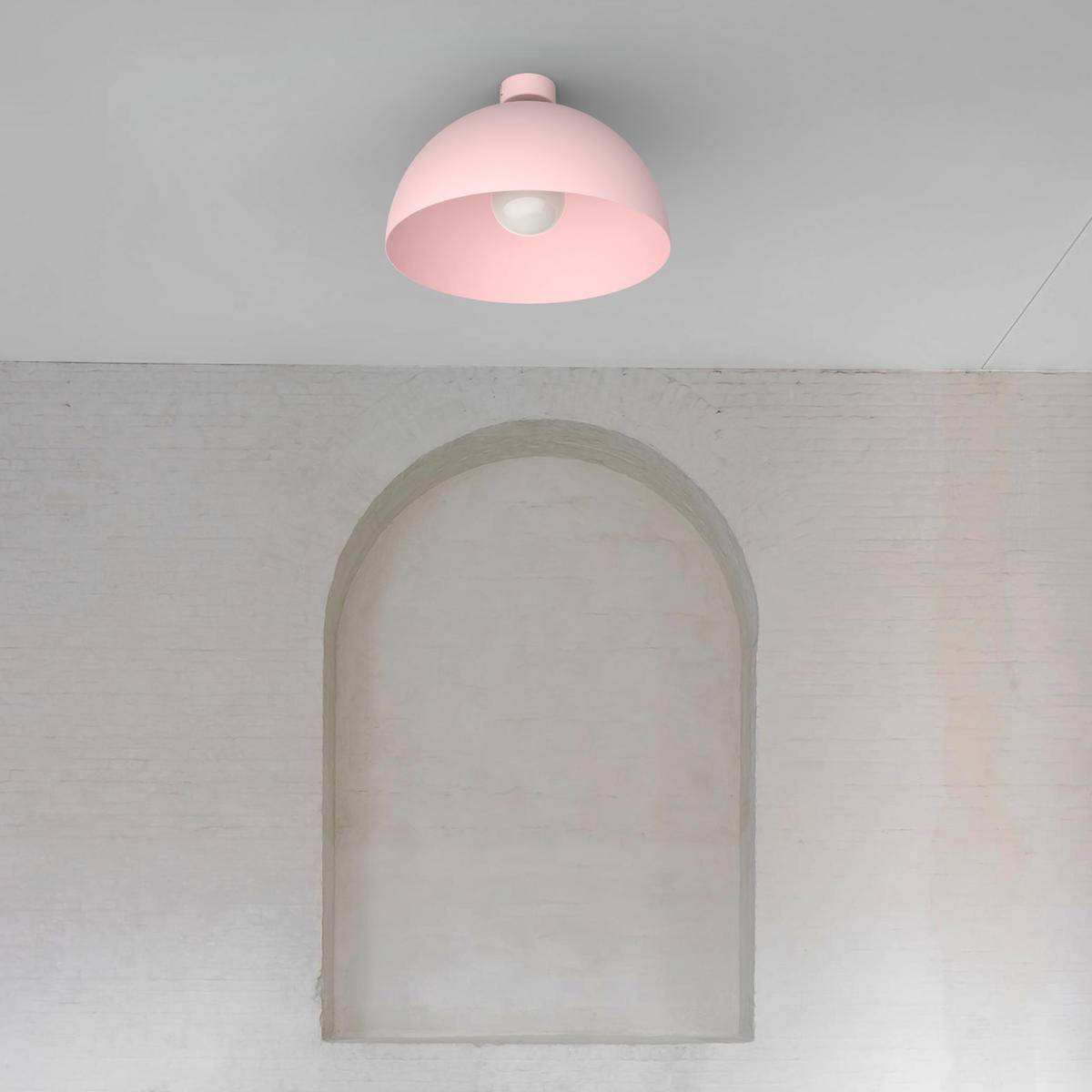 DECKENLEUCHTE - Pink, Metall (40/40/20cm) - Lumicom