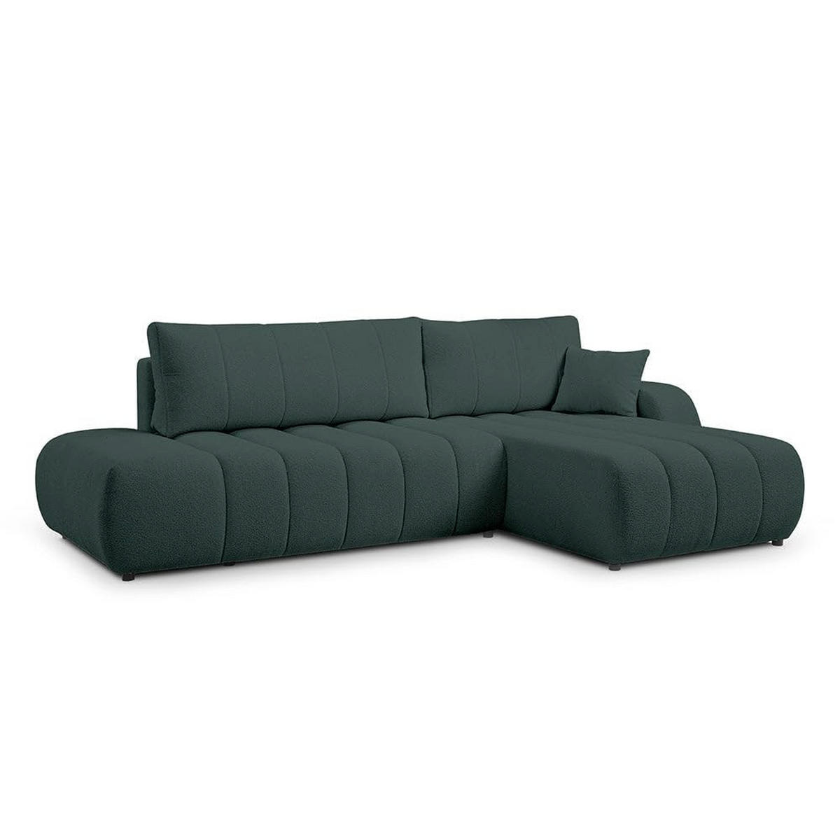 ECKSOFA BALOA Olivgrün - Olivgrün, Textil (276/88/176cm) - Pillovely