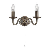 WANDLEUCHTE RICHMOND Messing Antik - Messingfarben, Metall (30/16/19cm)