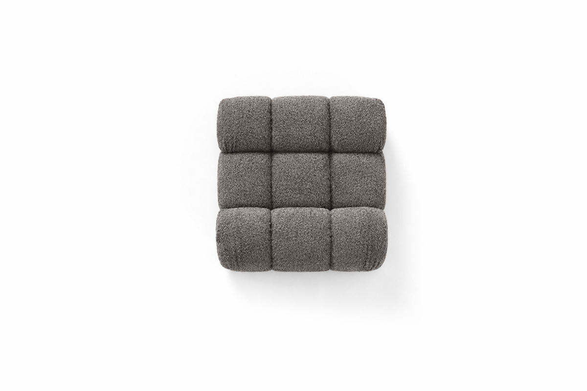 MODUL Mittig, Für Modulares System, Stoff Abriamo, Braun, Selia - Braun, Holz (95/70/95cm) - Kaiser Möbel