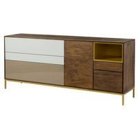 SIDEBOARD Mango 200x45x85 braun geölt CHICAGO #105 - Braun, Holz (200/85/45cm) - Massivmoebel24