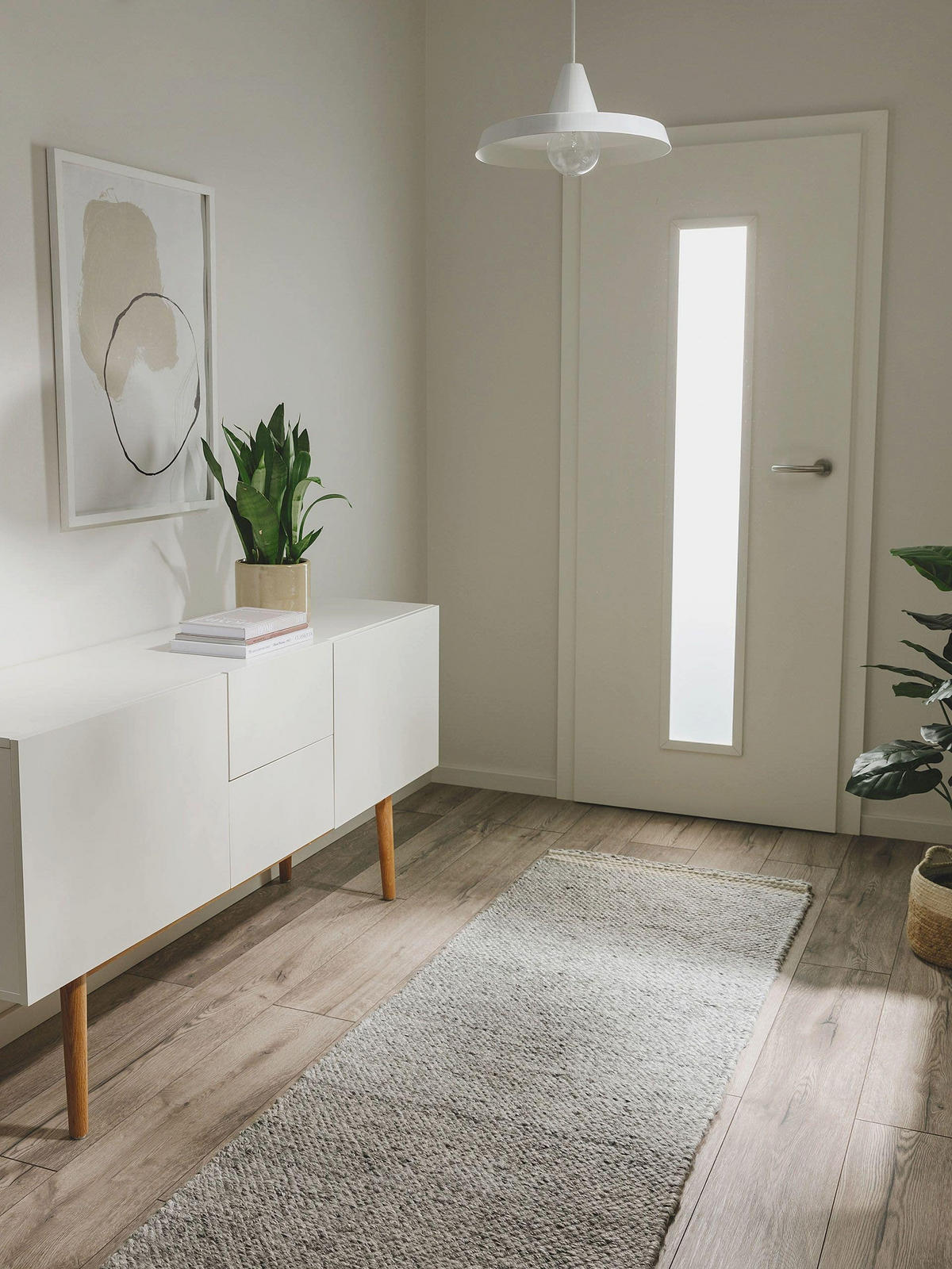 TEPPICH aus recyceltem Material Kiah Grau 70x200 cm - Grau, Textil (70/200cm) - benuta Pure