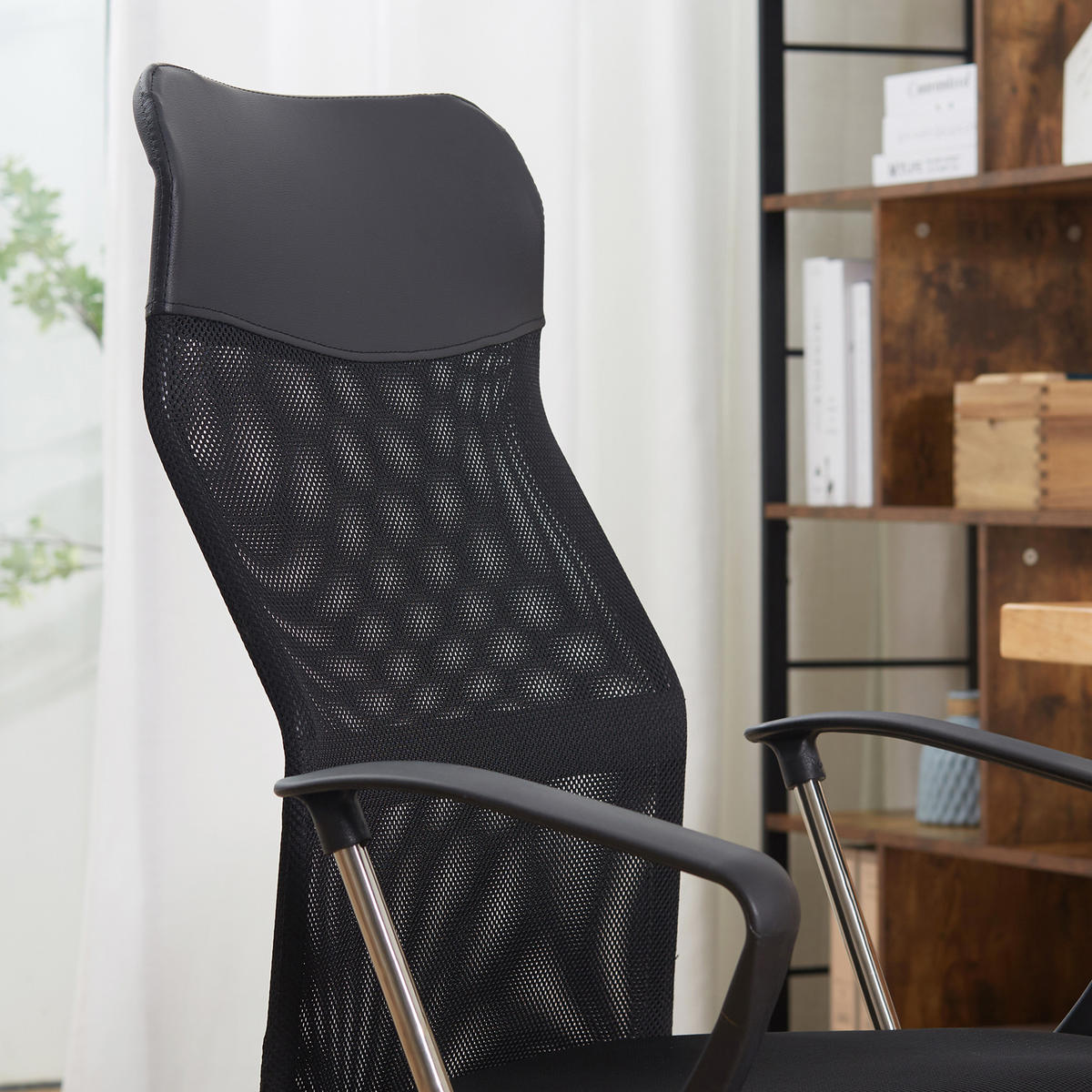 CHEFSESSEL Schwarz 63.0/65.0/119.0 cm - Schwarz, Textil (65/119/63cm)