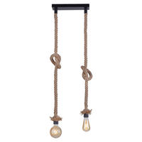 LED HÄNGELEUCHTE Rope Braun - Braun, Metall (30/9.5/120cm)